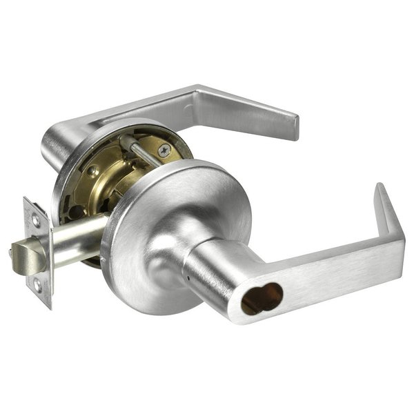 Yale Grade 1 Entry Cylindrical Lock, Augusta Lever, SFIC Less Core, Satin Chrome Finish, Non-handed B-AU5407LN 626